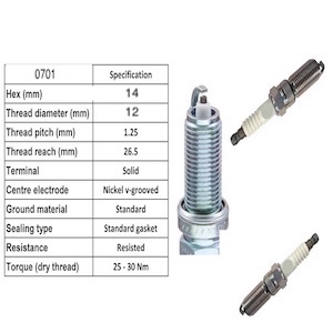 Spark Plug 8Pcs-Set Me0709:Mercedes Benz Sl63 R230 M156.981-Engine 2008-On